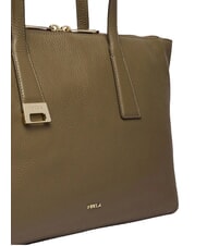 FURLA OLIVIA Leather shopper muddy gray - Women&rsquo;s Bags - 5