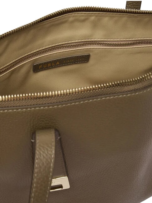 OLIVIA Leather shopper muddy gray - Women&rsquo;s Bags
