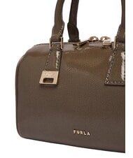 FURLA OLIVIA Leather handbag with shoulder strap muddy gray - Women&rsquo;s Bags - 5