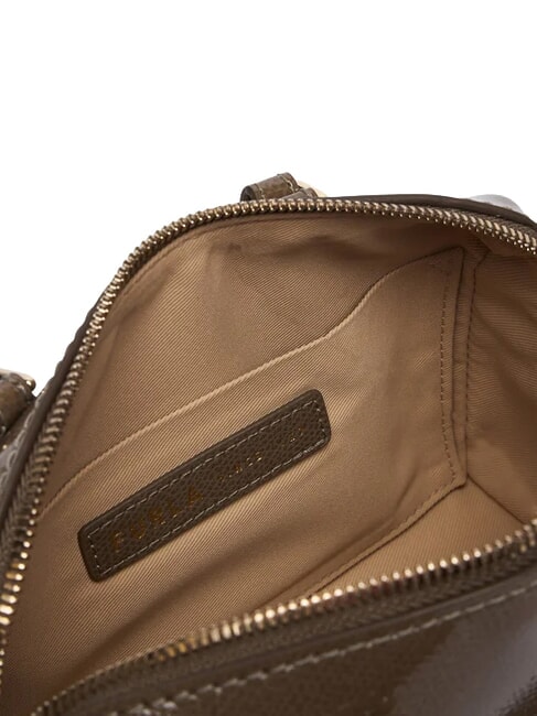 OLIVIA Leather handbag with shoulder strap muddy gray - Women&rsquo;s Bags