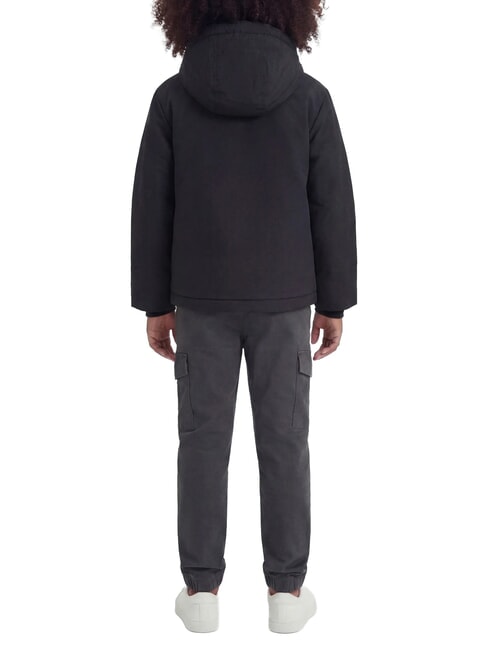 CONTRAST PUFFER Hooded jacket nb caviar - Baby Jackets