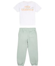 NEW BALANCE FLORAL LOGO T-shirt + Tracksuit Pants Kit - Children's tracksuits