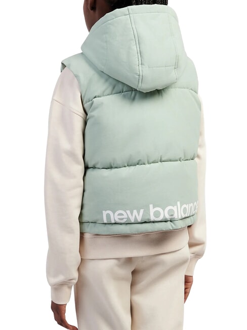 BAFFLE Sleeveless jacket with hood mosaic green - Baby Jackets