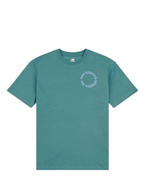 CIRCULAR LOGO Children's T-shirt, in cotton new spruce - Child T-shirt