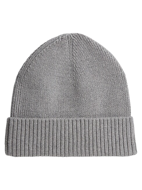 TH FLAG Cotton beanie hat with cuff medium gray heather - Hats