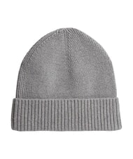 TOMMY HILFIGER TH FLAG Cotton beanie hat with cuff medium gray heather - Hats - 2