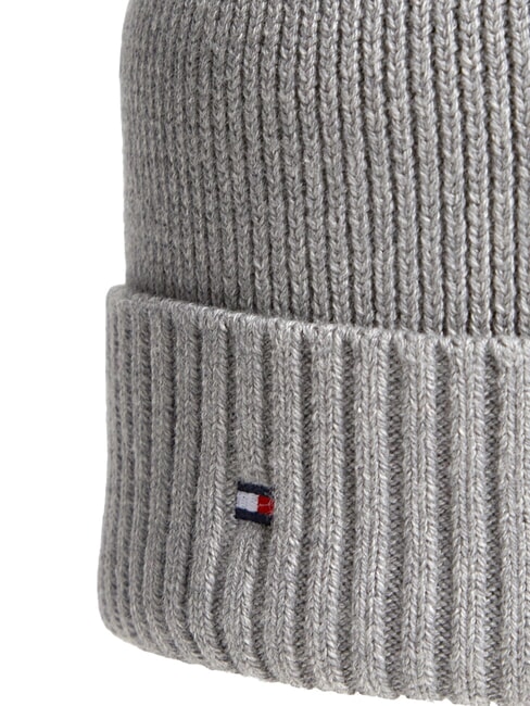 TH FLAG Cotton beanie hat with cuff medium gray heather - Hats