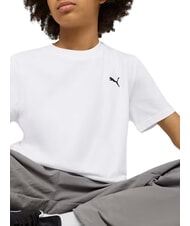 PUMA WARDROBE ESS Short-sleeved T-shirt, in pure cotton white - Child T-shirt - 3