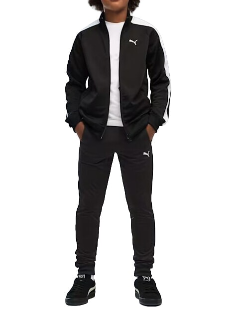 T7 ALWAYS ON Zip-up sweatshirt tracksuit black - Children's tracksuits