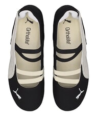 PUMA SPEEDCAT BALLET SD JR Leather ballerinas black- white- warm whi - Baby Shoes - 3