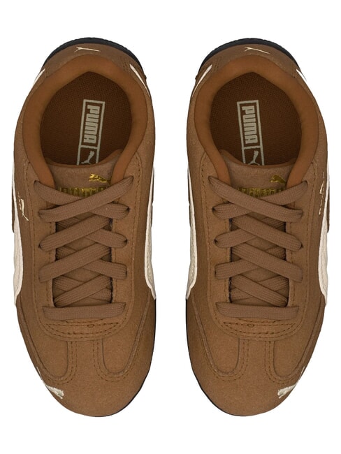 SPEEDCAT OG PS Mixed leather sneakers haute coffee-frosted ivory - Baby Shoes
