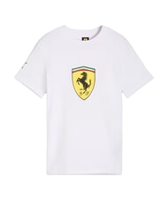 PUMA FERRARI Short-sleeved cotton T-shirt white - Child T-shirt - 4
