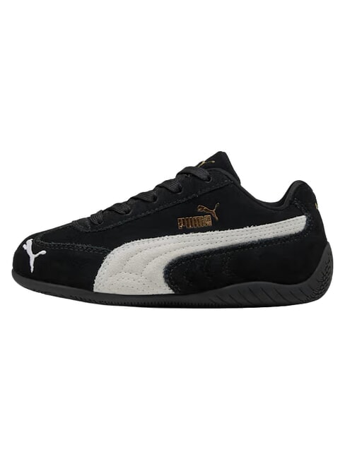 SPEEDCAT OG PS Mixed leather sneakers black and white - Baby Shoes