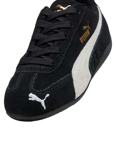 SPEEDCAT OG PS Mixed leather sneakers black and white - Baby Shoes