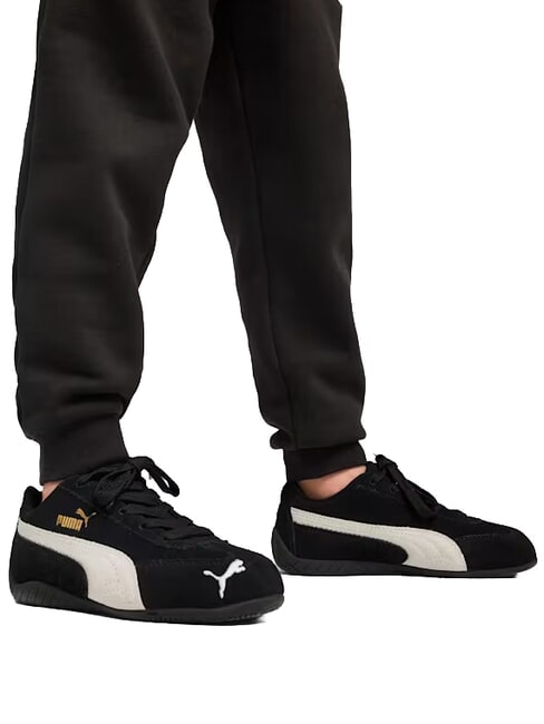 SPEEDCAT OG PS Mixed leather sneakers black and white - Baby Shoes