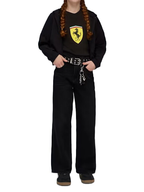 FERRARI Short-sleeved cotton T-shirt black - Child T-shirt
