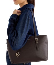 MICHAEL KORS QUINN Medium leather shopping bag chocolate - Women&rsquo;s Bags - 2