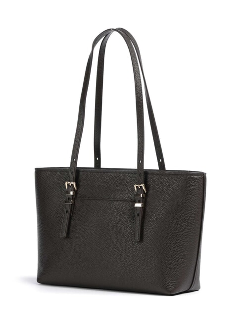 QUINN Medium leather shopping bag chocolate - Women&rsquo;s Bags