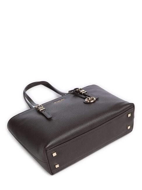 QUINN Medium leather shopping bag chocolate - Women&rsquo;s Bags