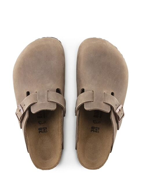 BOSTON Unisex Leather Sandals brown tobacco - Unisex shoes