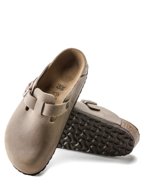 BOSTON Unisex Leather Sandals brown tobacco - Unisex shoes