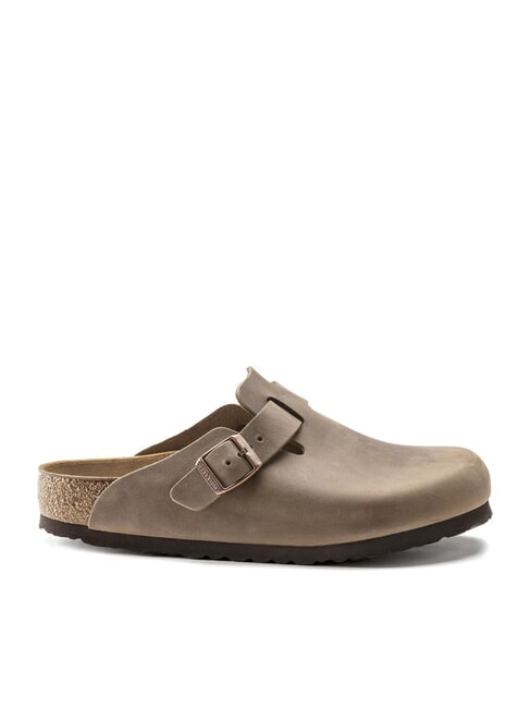 BOSTON Unisex Leather Sandals brown tobacco - Unisex shoes