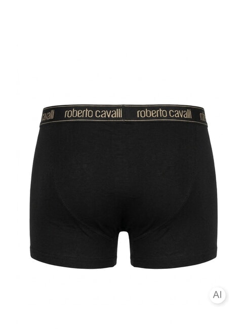 ALL-OVER ELASTIC GOLD Pack of 3 pairs of boxers black - Men's briefs