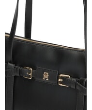 TOMMY HILFIGER TH BUCKLE Shoulder tote bag black - Women&rsquo;s Bags - 3