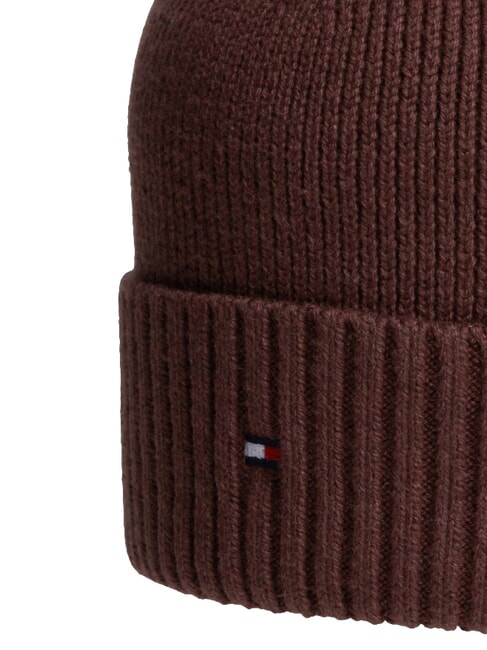 TH FLAG Cotton beanie hat with cuff red wine - Hats
