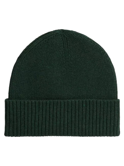 TH FLAG Cotton beanie hat with cuff majestic emerald melange - Hats