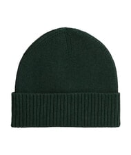 TOMMY HILFIGER TH FLAG Cotton beanie hat with cuff majestic emerald melange - Hats - 2