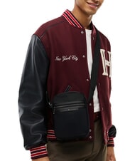 TOMMY HILFIGER TH NYLON Bag with front pocket black - Over-the-shoulder Bags for Men - 2