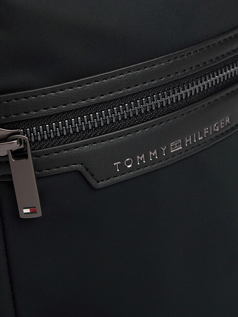 TH NYLON Bag with front pocket black - Over-the-shoulder Bags for Men
