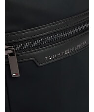 TOMMY HILFIGER TH NYLON Bag with front pocket black - Over-the-shoulder Bags for Men - 5