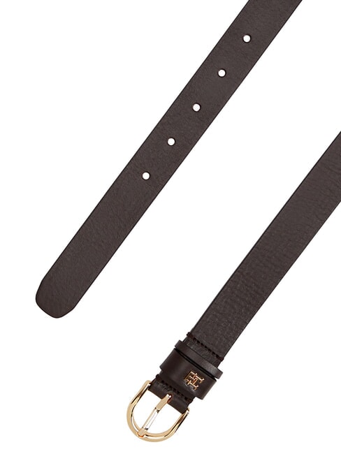ESSENTIAL EFFORTLESS Leather Belt Made in Italy charred wood - Belts