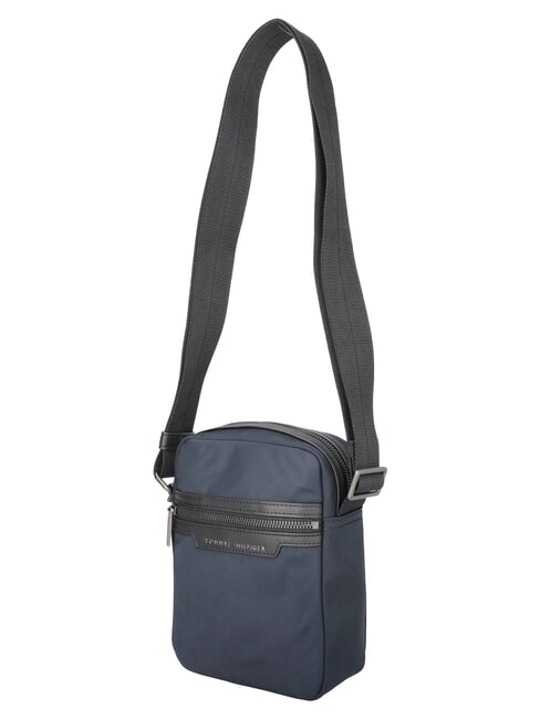 TH NYLON Bag with front pocket space blue - Over-the-shoulder Bags for Men