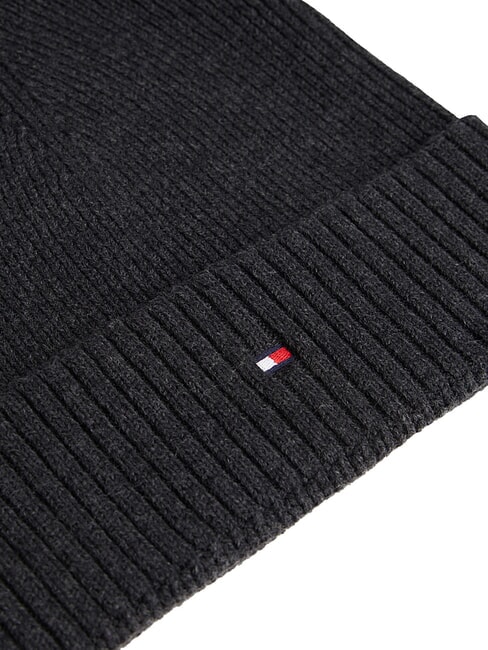 TH FLAG Cotton beanie hat with cuff charcoal gray - Hats