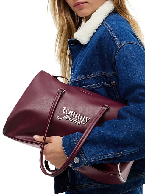 TJW BOLD SCRIPT Shoulder tote bag rosewood brown - Women&rsquo;s Bags