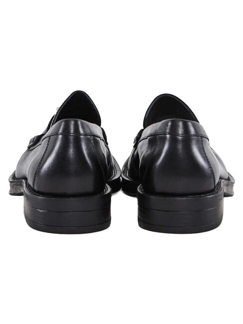 LUDMILLA Leather moccasins BLACK - Women&rsquo;s shoes