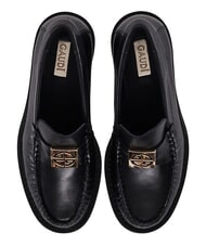 GAUD&Igrave; LUDMILLA Leather moccasins BLACK - Women&rsquo;s shoes - 4