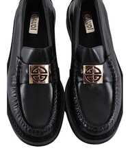 GAUD&Igrave; LUDMILLA Leather moccasins BLACK - Women&rsquo;s shoes - 5