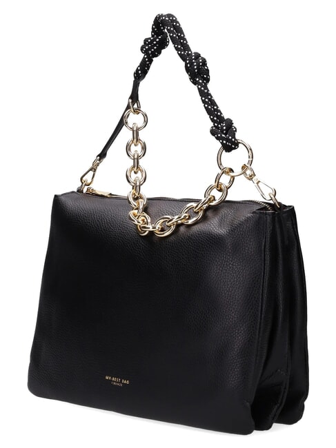 REFLEX DOLLARO Leather bag, with shoulder strap black - Women&rsquo;s Bags