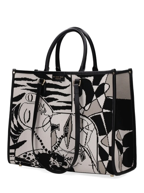 ATENA GUERNICA Triple portability bag guernica grey - Women&rsquo;s Bags