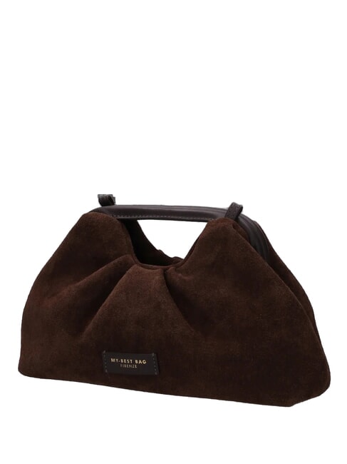 JANINE SUEDE Handbag, with shoulder strap dark brown - Women&rsquo;s Bags