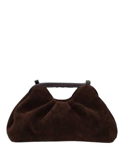 JANINE SUEDE Handbag, with shoulder strap dark brown - Women&rsquo;s Bags