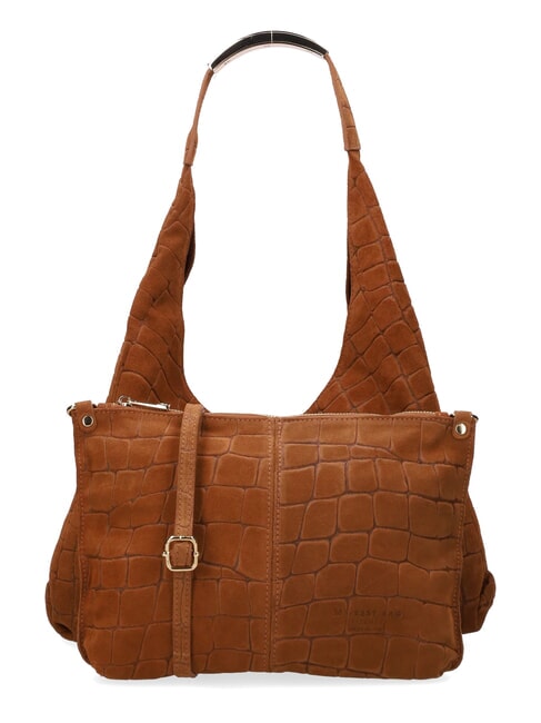 ELLISSE CROCO SUEDE Shoulder bag, leather cognac - Women&rsquo;s Bags