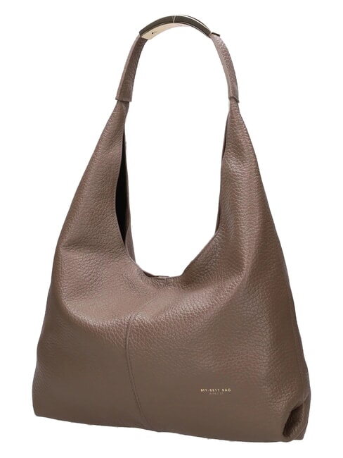 ELLISSE MACRO DOLLARO Shoulder bag, leather taupe - Women&rsquo;s Bags