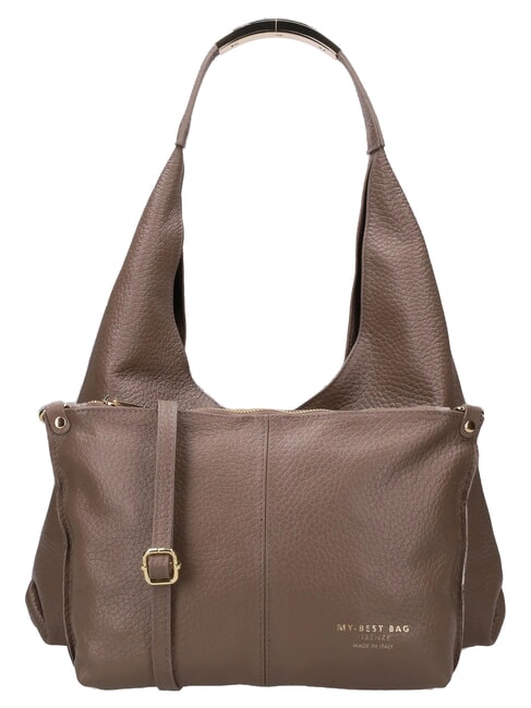 ELLISSE MACRO DOLLARO Shoulder bag, leather taupe - Women&rsquo;s Bags