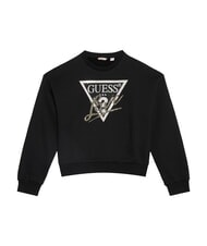 GUESS KIDS ACTIVE Pure cotton sweatshirt jetbla - Baby Sweatshirt - 3