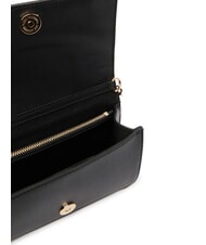 LOVE MOSCHINO QUILTED Clutch / Wallet with shoulder strap Black - Women&rsquo;s Wallets - 5